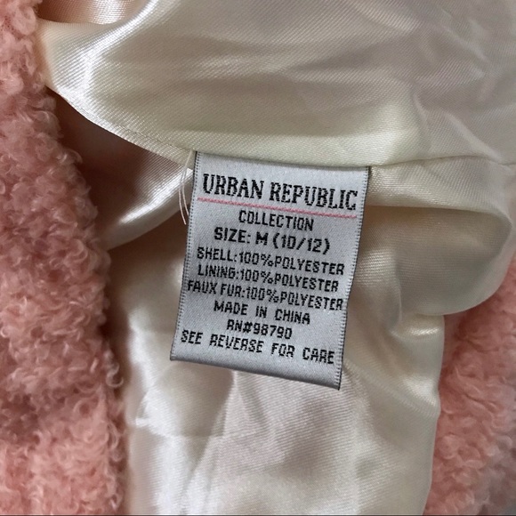 Urban Republic NWT Faux Fur Jacket Girls Various - Picture 9 of 10